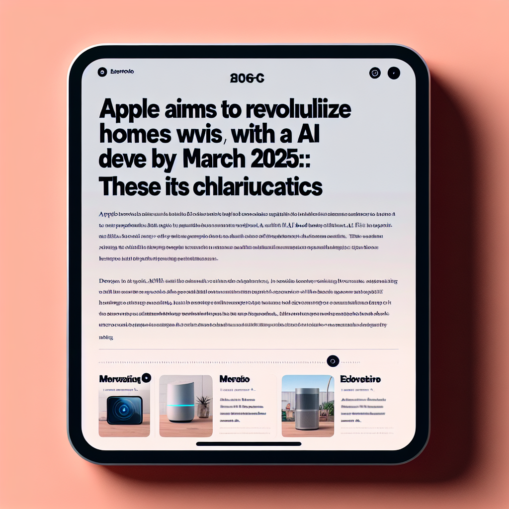 Apple Revoluciona el Hogar Inteligente con homeOS y IA 2025