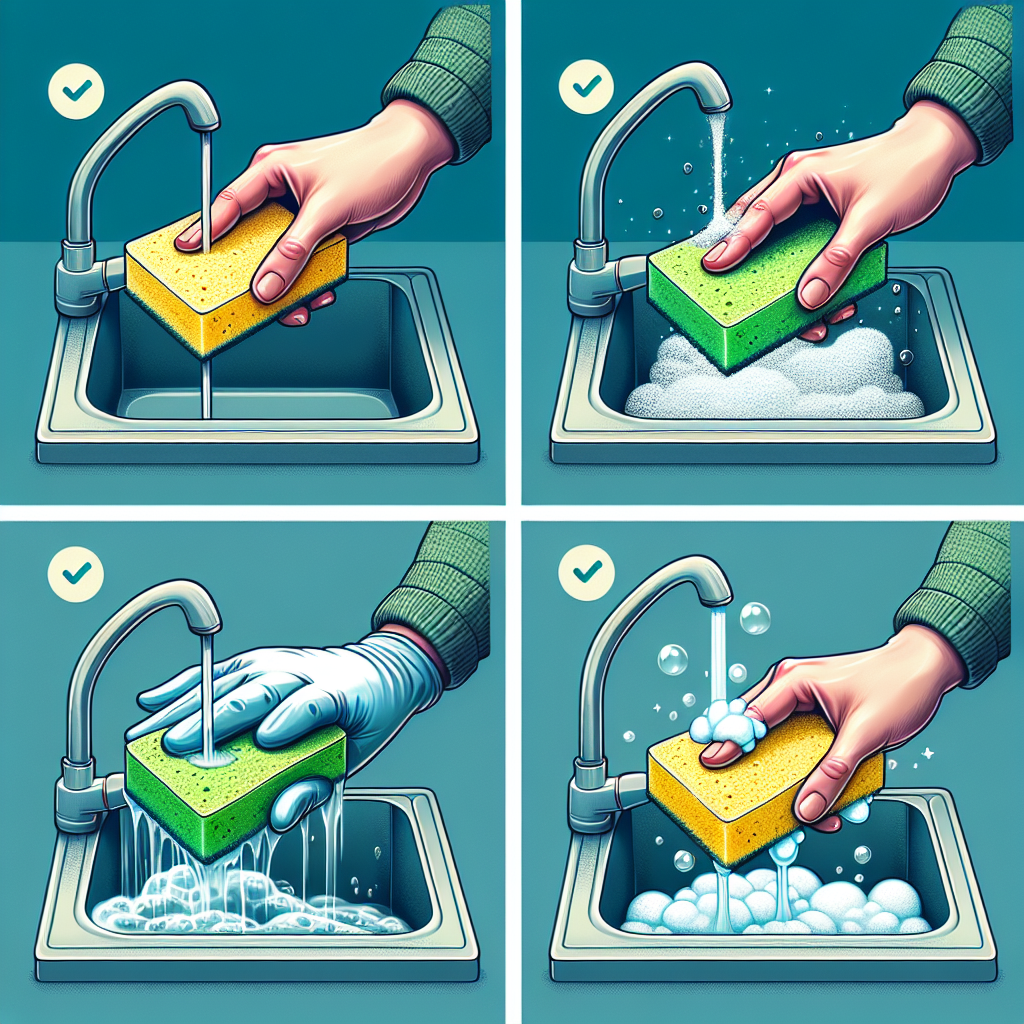 Cómo limpiar eficazmente esponjas y paños de cocina para evitar bacterias