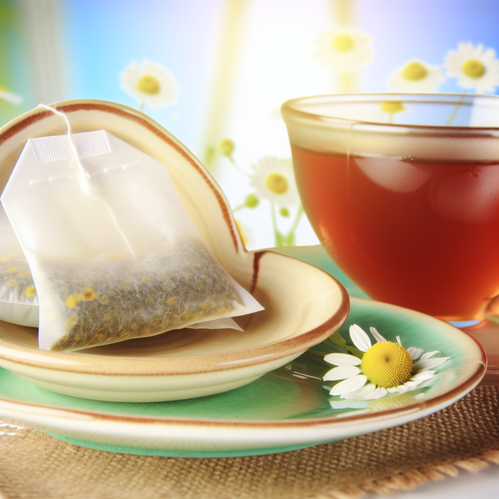 Compresas frías con té de manzanilla: Alivia ojos cansados naturalmente