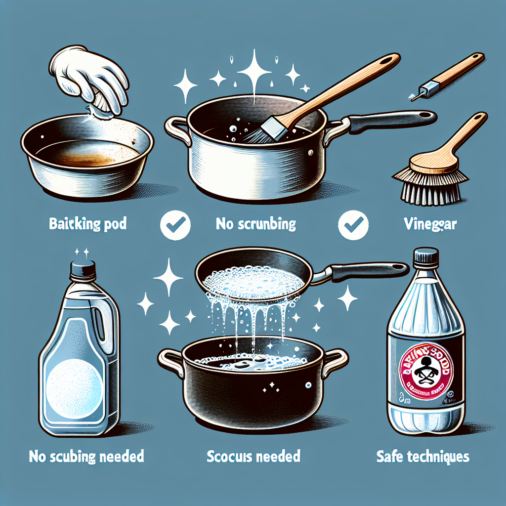 Effortless Burnt Pan Cleaning: No Scrubbing Needed, Safe Techniques