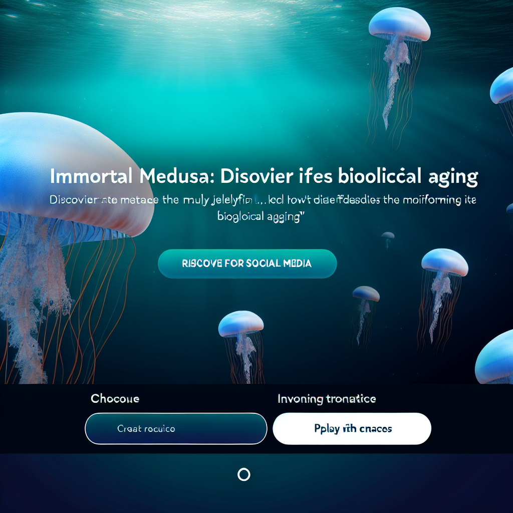 Medusa inmortal: Descubre cómo desafía el envejecimiento biológico