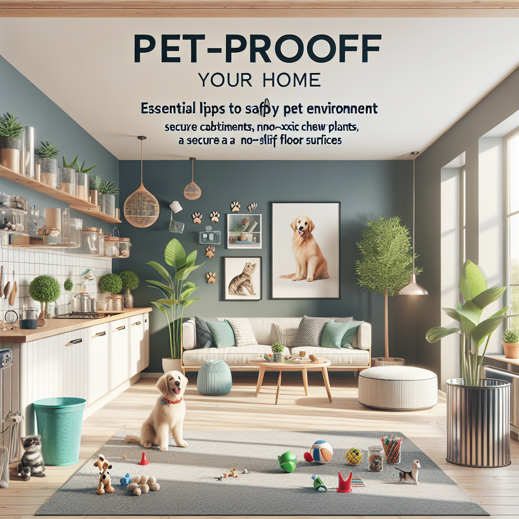 Pet-Proof Your Home: Essential Tips for a Safe and Happy Pet Environment