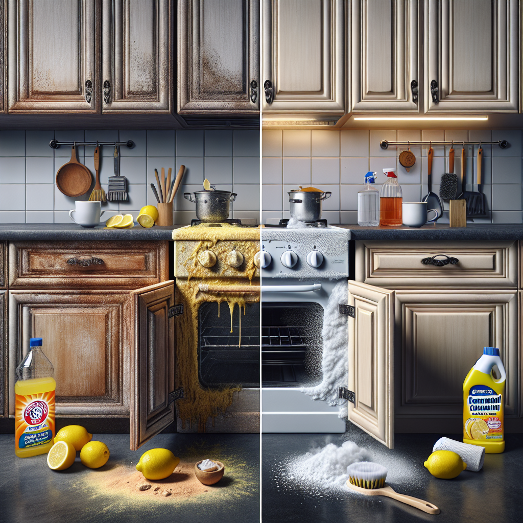 Remove Grease from Kitchen Cabinets: Best Natural & Commercial Methods