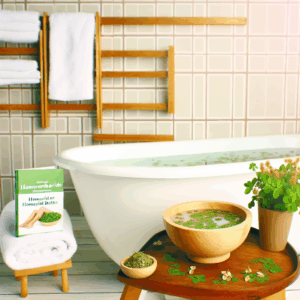 Baños de asiento para hemorroides con plantas
