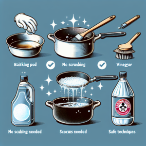 How to clean burnt pans without scrubbing