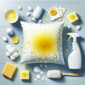 How to remove yellow stains from pillows