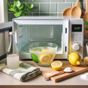 How to clean a microwave without chemicals