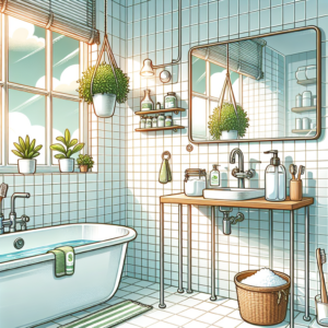 How to clean bathroom tiles and grout naturally