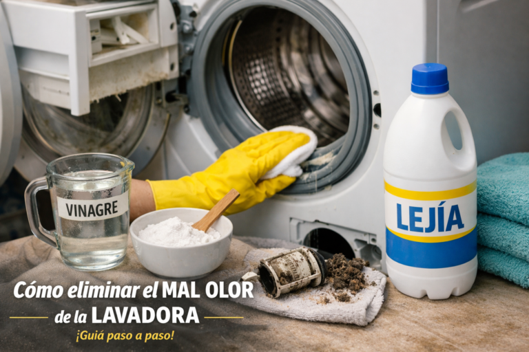 Cómo eliminar el mal olor de la lavadora