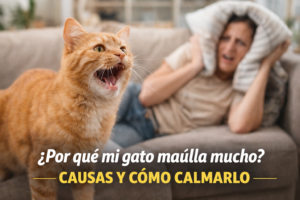 ¿Por qué mi gato maúlla mucho?