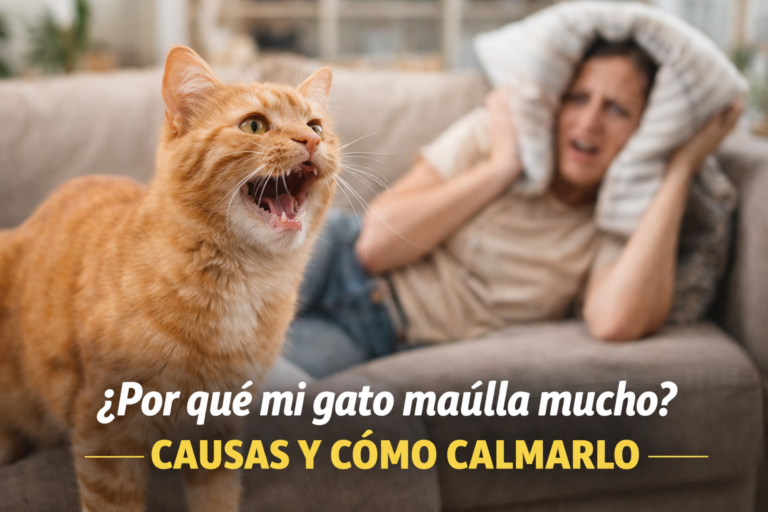 ¿Por qué mi gato maúlla mucho?
